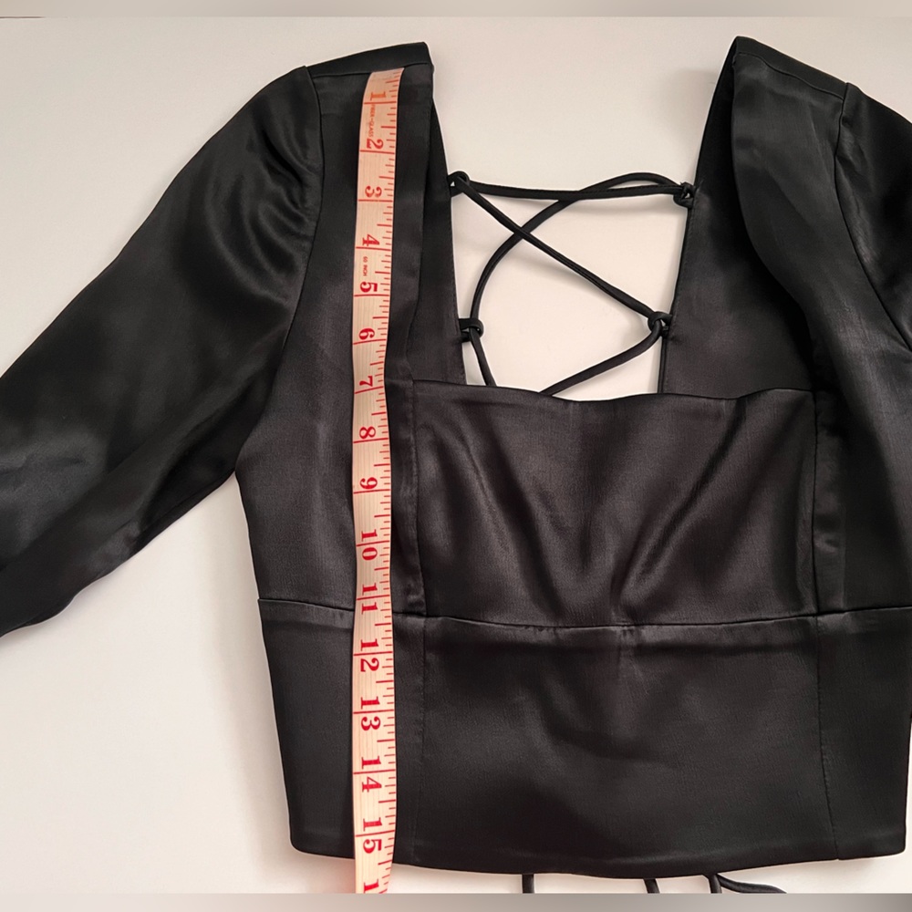 Zara Open Back Crop Top - Picture 4 of 6